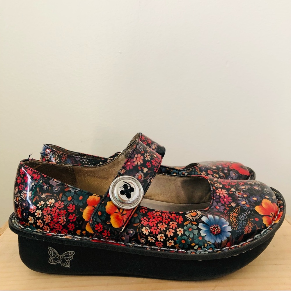 Algeria by PG Lite Paloma Mary Jane Floral Size 34 4/4.5 - Picture 1 of 8